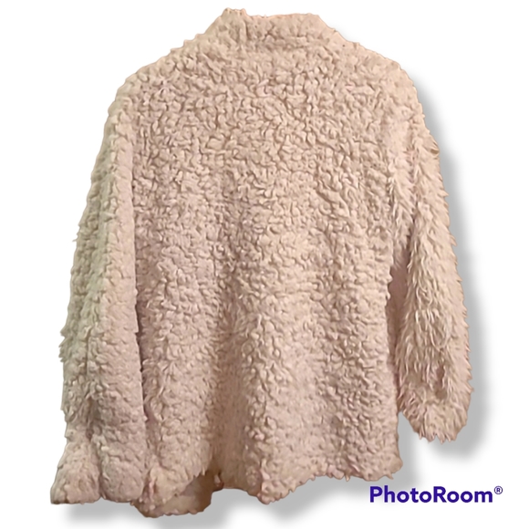 P.J. Salvage Cream Faux Fur Coat - Picture 4 of 7